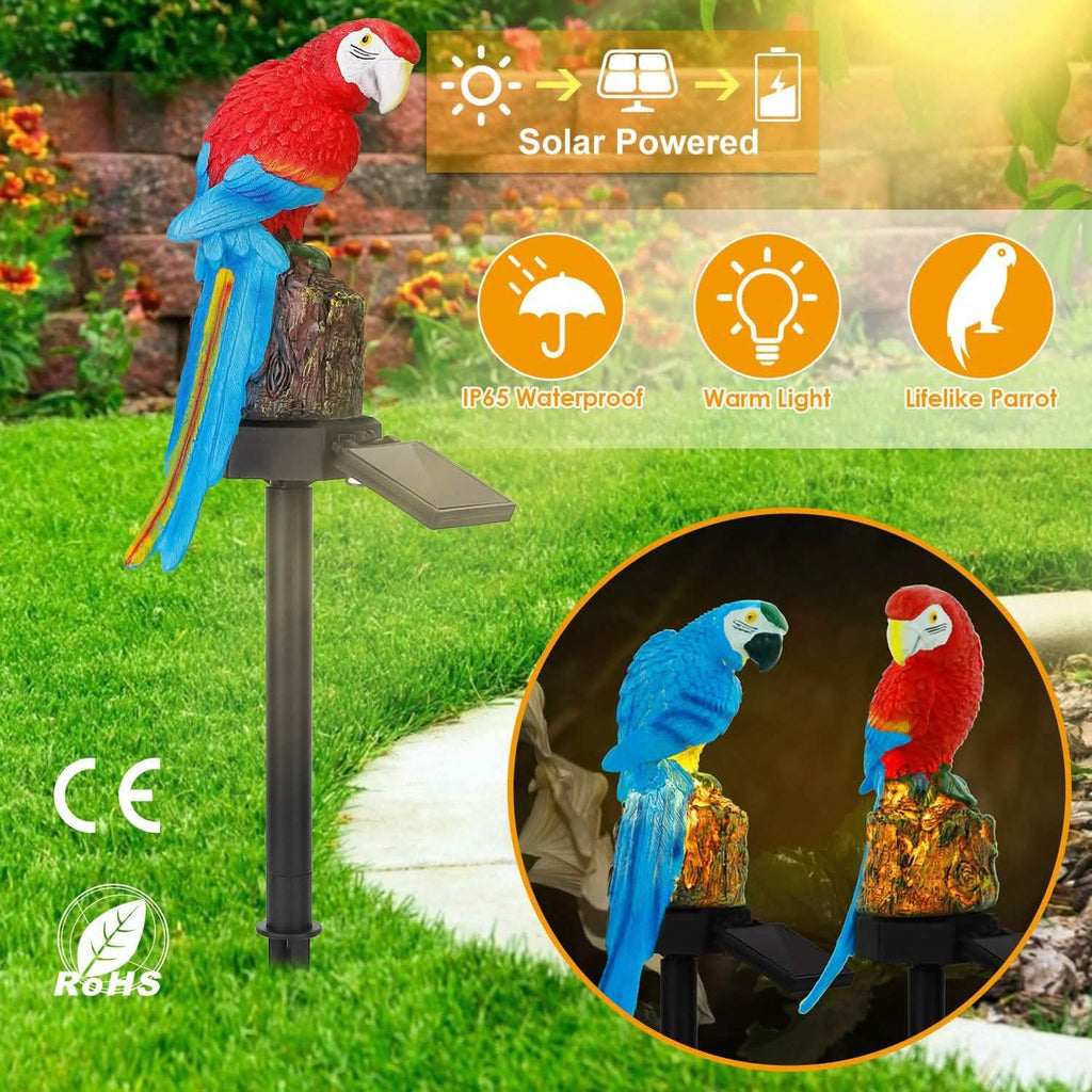 Solar Powered Parrot Garden Light IP65 Waterproof LED
