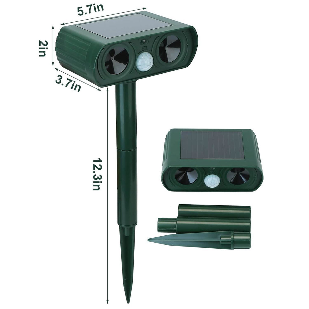 Solar Powered Ultrasonic Animal Repeller