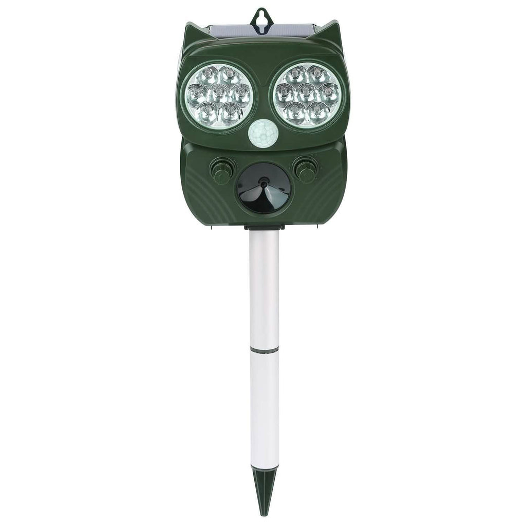 Solar Powered Ultrasonic Animal Repeller PIR Motion Sensor