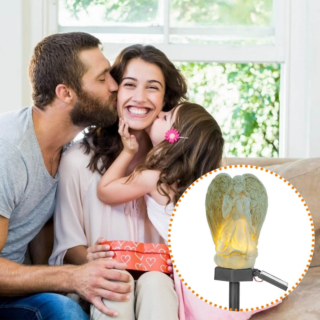 Solar Praying Angle Statue Garden Light