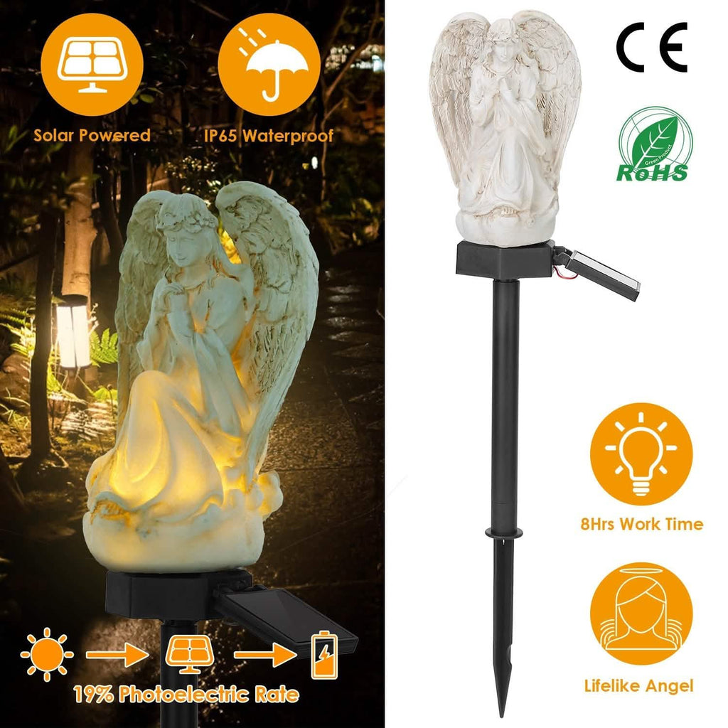 Solar Praying Angle Statue Garden Light