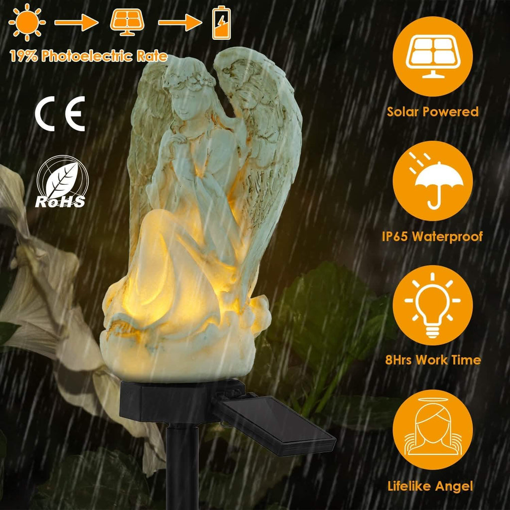 Solar Praying Angle Statue Garden Light