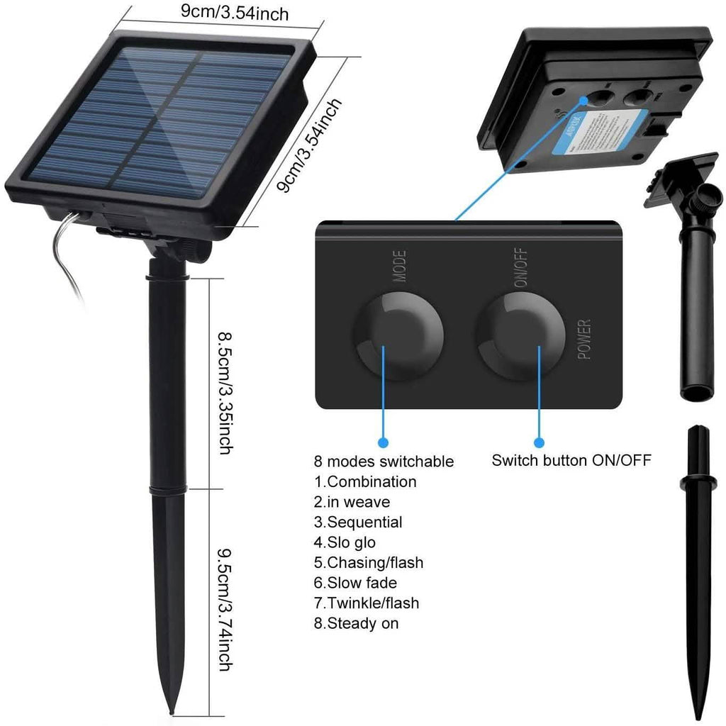 Solar Rope Lights 23m/75.5FT 200LED