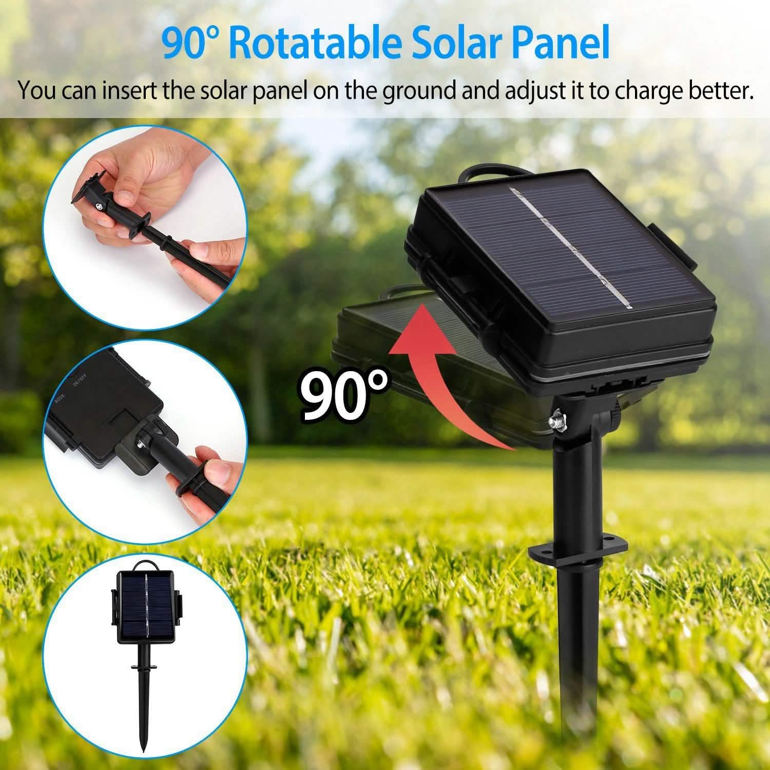 Solar Umbrella Outdoor String Light