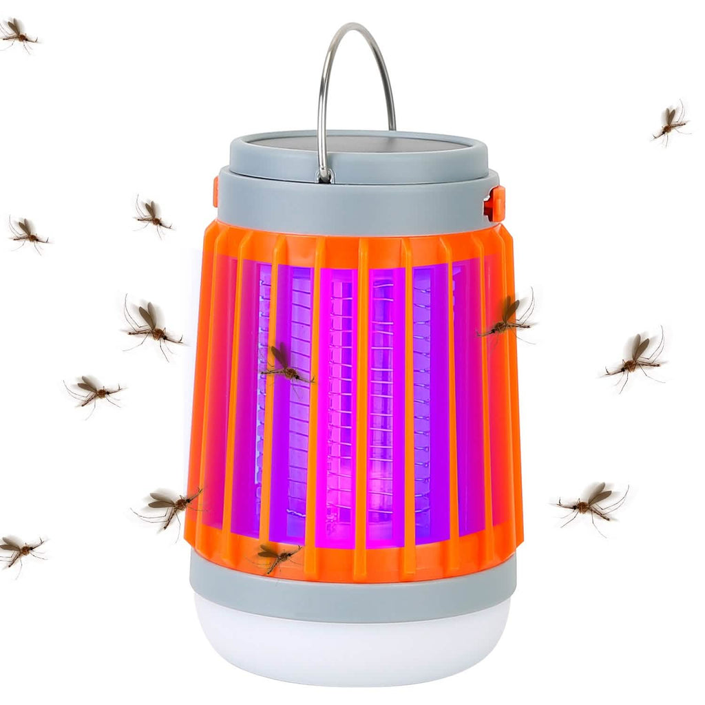 Solar USB Electric Bug Zapper with 5 Light Modes Hanging Hook