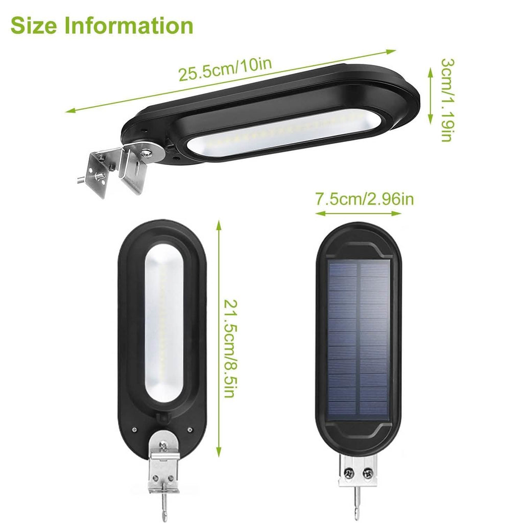Solar Wall Light Outdoor 18 LED's Dusk to Dawn Fence Lamp