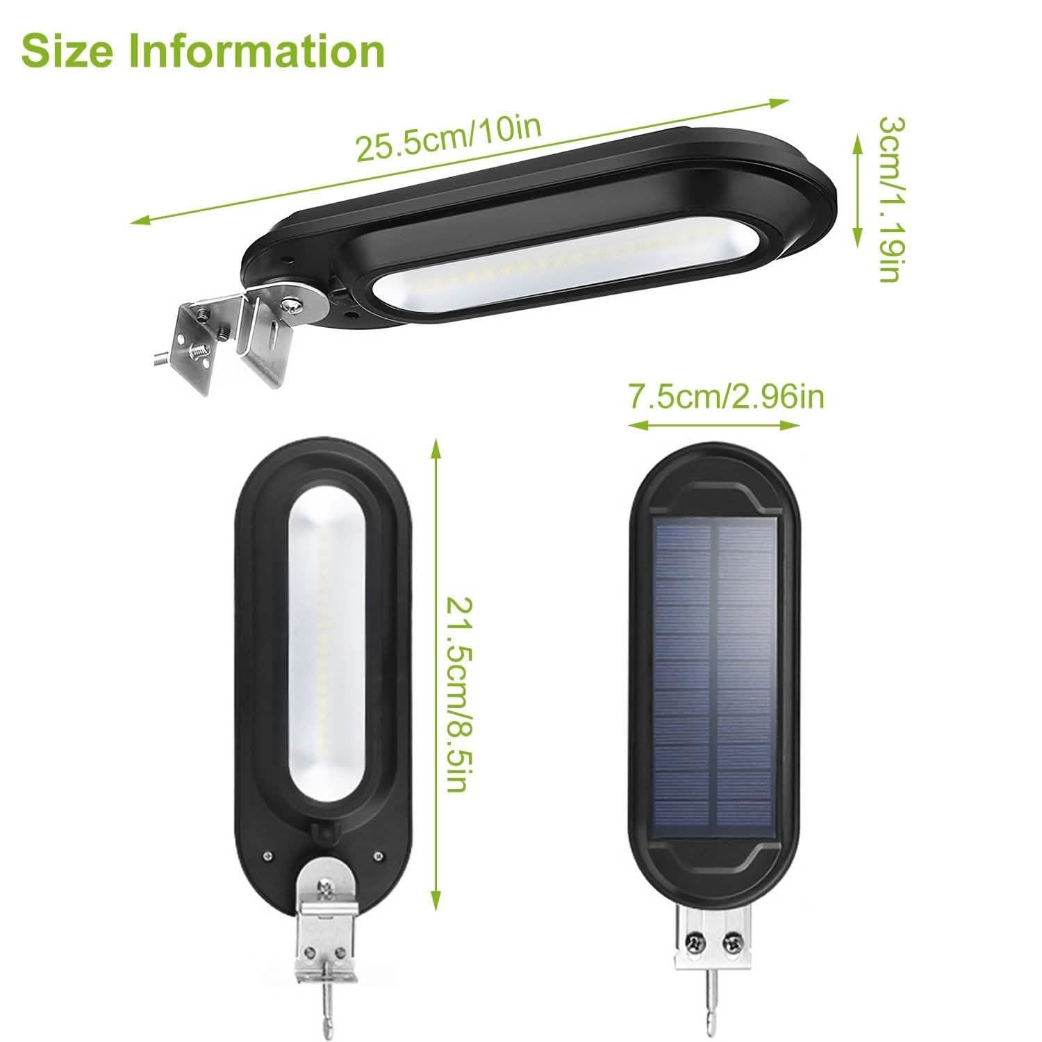 Solar Wall Light Outdoor 18 LED's Dusk to Dawn Fence Lamp