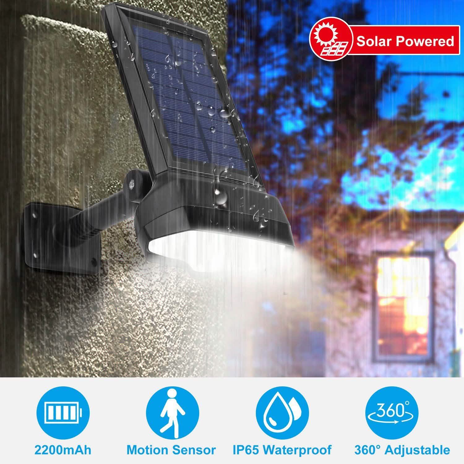 Solar Wall Light Outdoor Motion Sensor Light