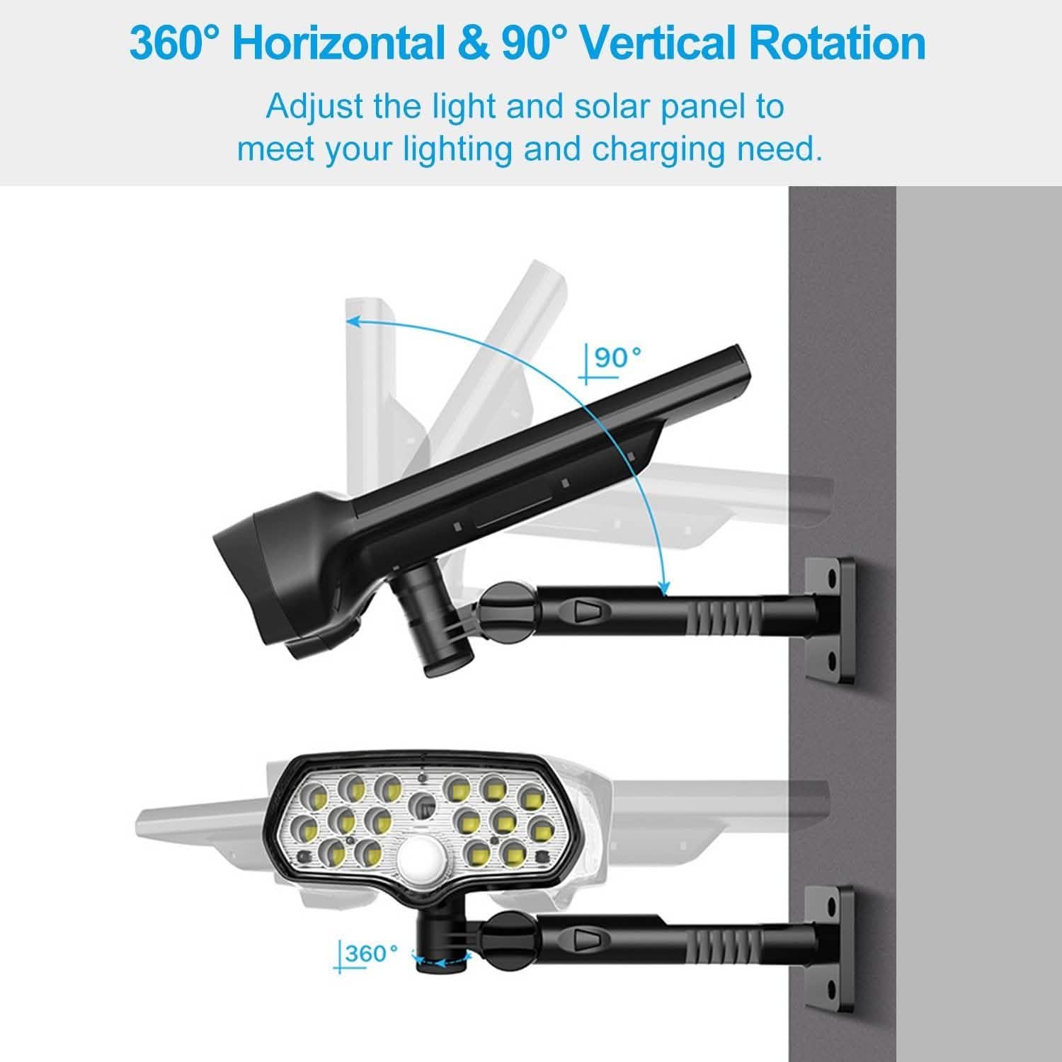 Solar Wall Light Outdoor Motion Sensor Light