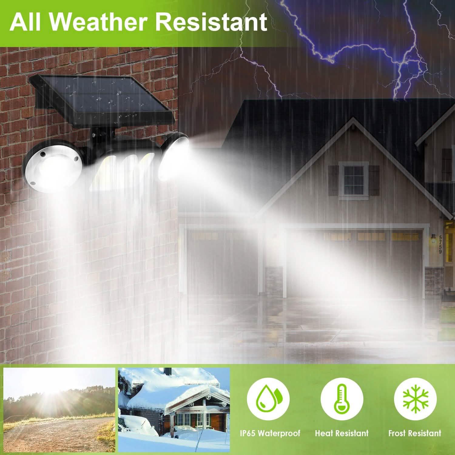 Solar Wall Light Outdoor PIR Motion Sensor LED