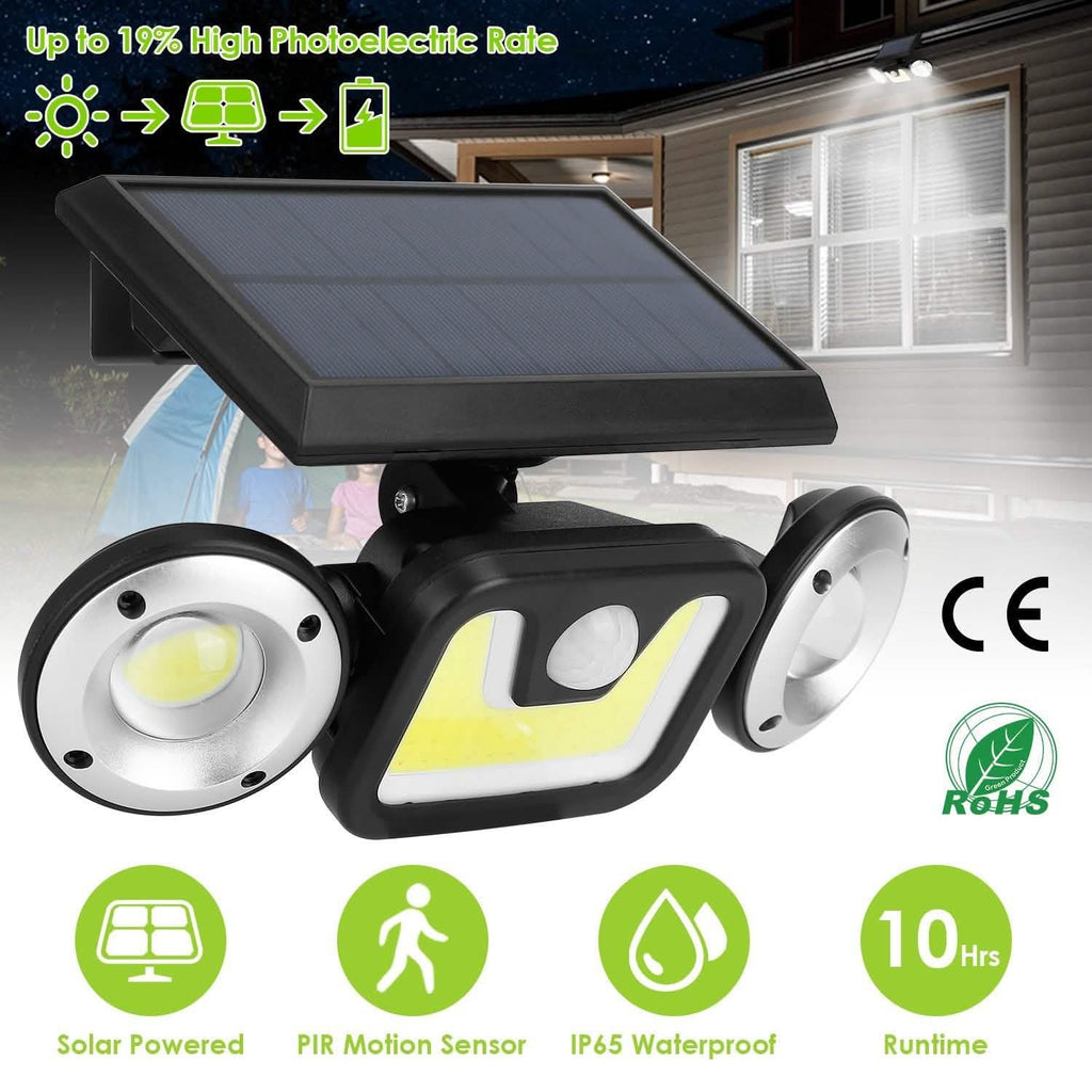 Solar Wall Light Outdoor PIR Motion Sensor LED