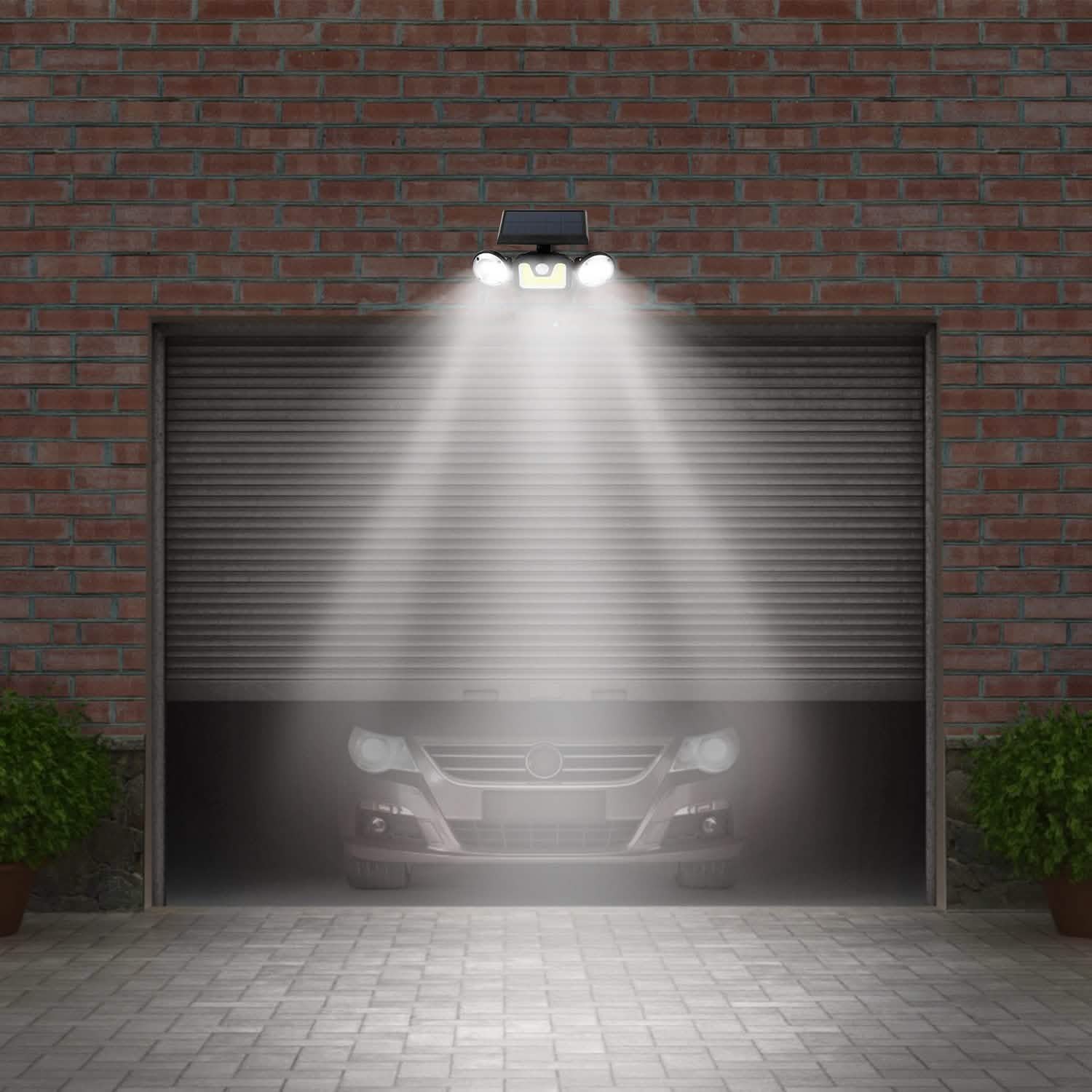 Solar Wall Light Outdoor PIR Motion Sensor LED