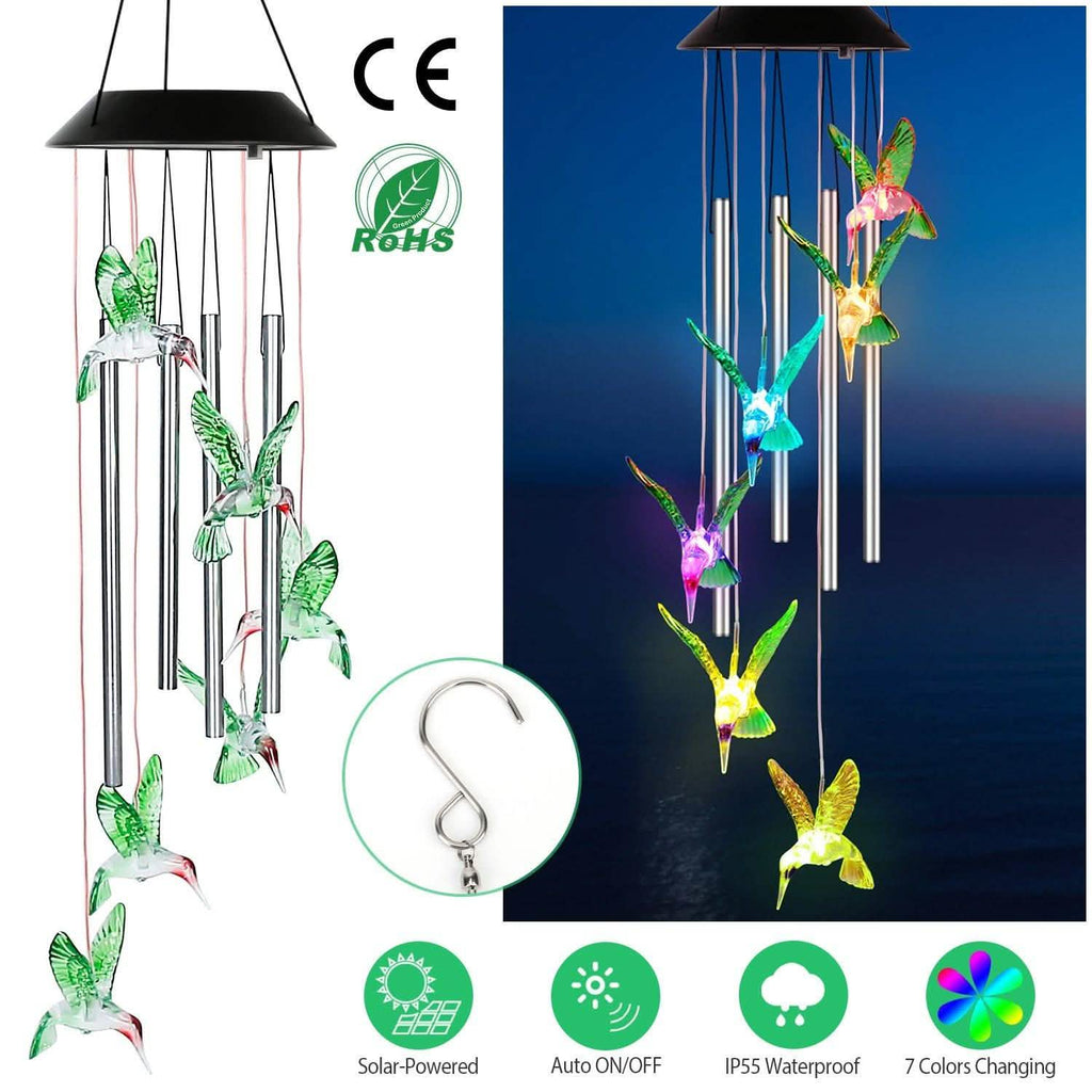 Solar Wind Chime Lights