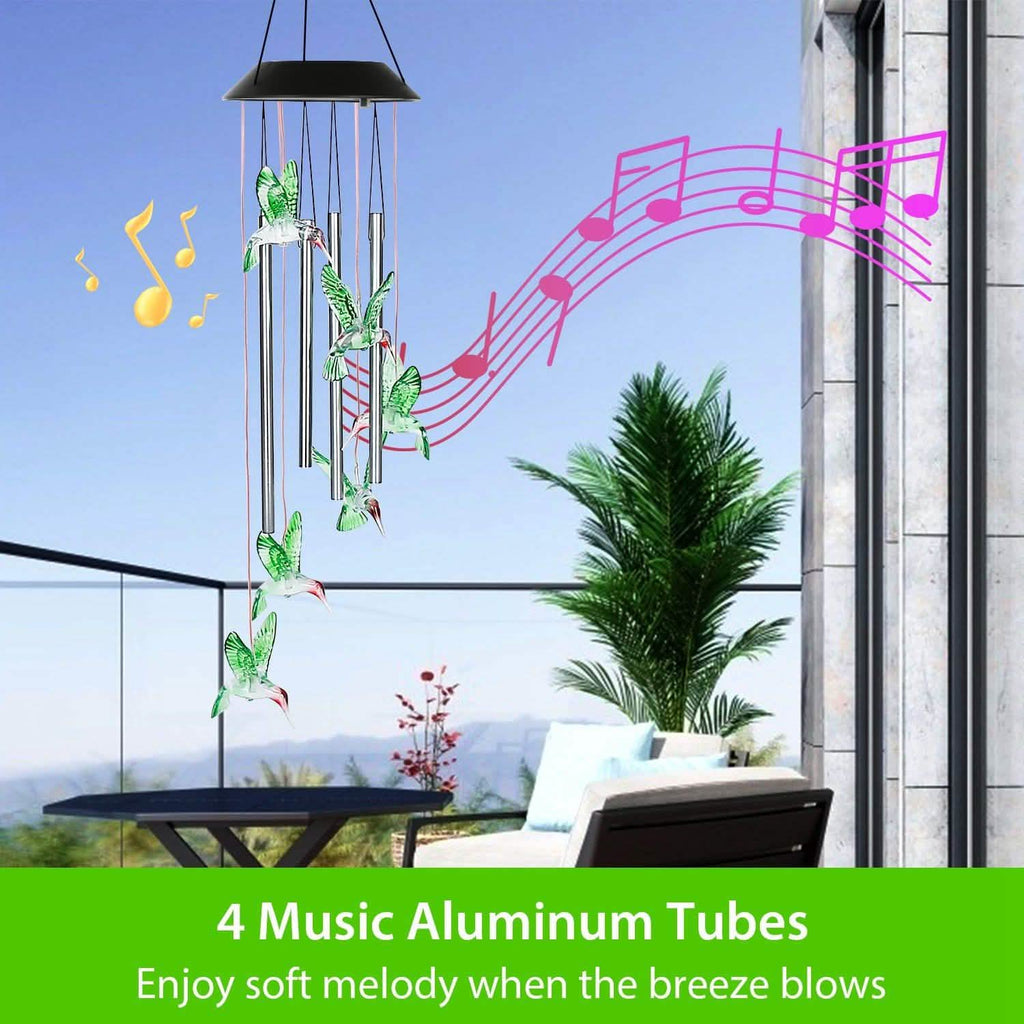 Solar Wind Chime Lights