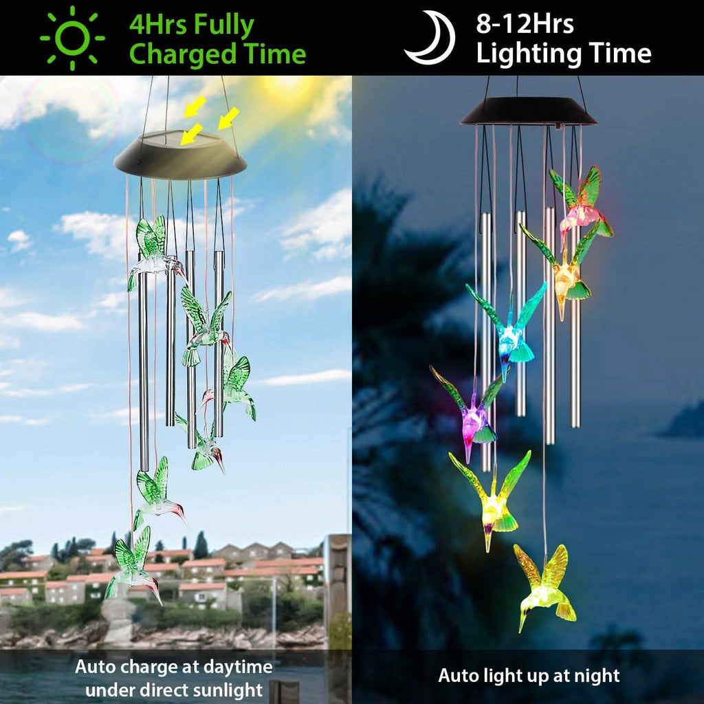 Solar Wind Chime Lights