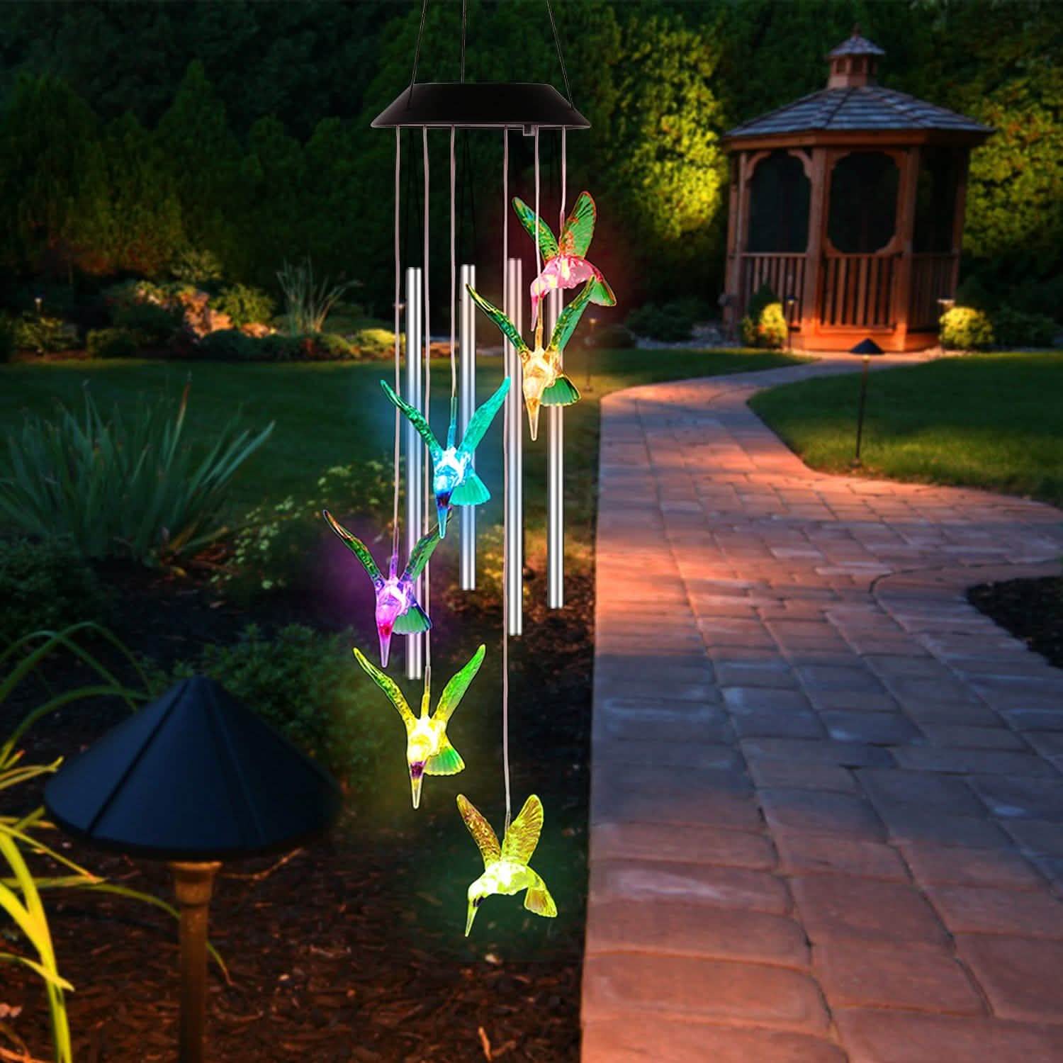 Solar Wind Chime Lights