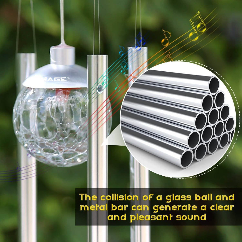 Solar Wind Chimes Color Changing LED Light