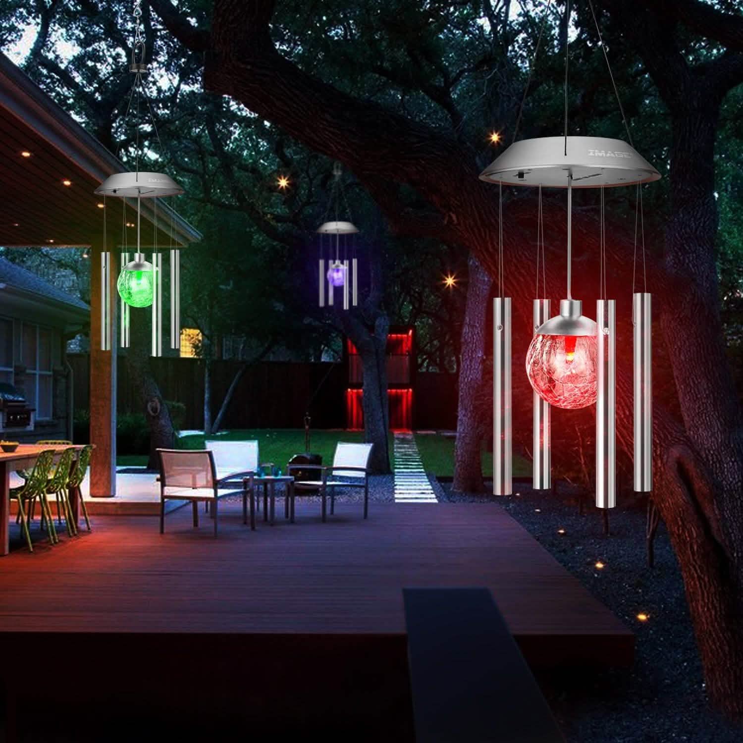 Solar Wind Chimes Color Changing LED Light