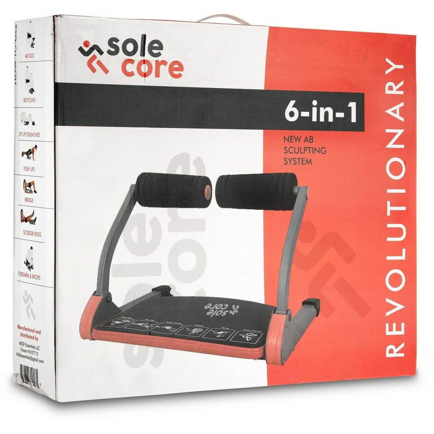 SoleCore Smart Fitness Equipment 6-in-1 Ab Sculpting System