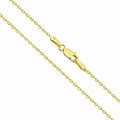 Solid 14K Gold Cable Chain Necklace