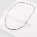 Solid Sterling Silver 3.5MM Rope Link Chain