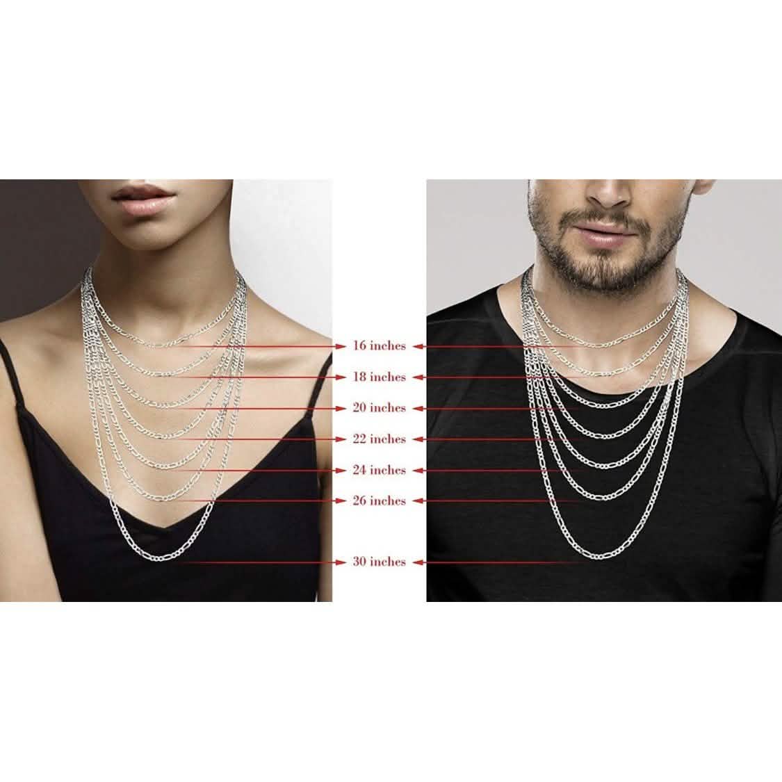 Solid Sterling Silver Bismark Link Chain Necklacce