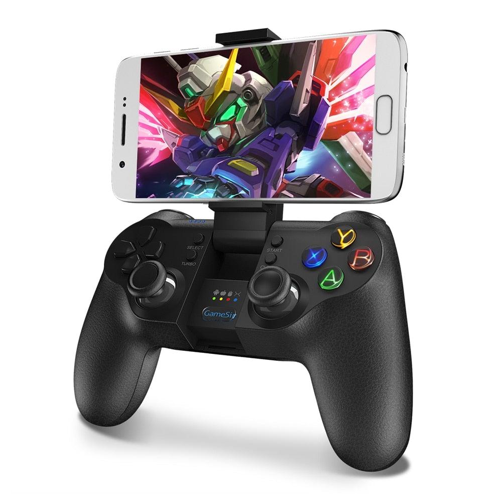 Solid Sustainable Black Bluetooth 2.4GHz Wireless Gamepad Controller Compatible With PC Smartphones Laptop