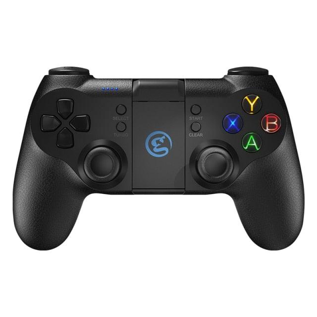 Solid Sustainable Black Bluetooth 2.4GHz Wireless Gamepad Controller Compatible With PC Smartphones Laptop