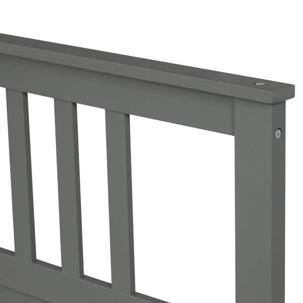 Solid Wood Platform Bed and Kids Room Headboard