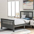 Solid Wood Platform Bed and Kids Room Headboard