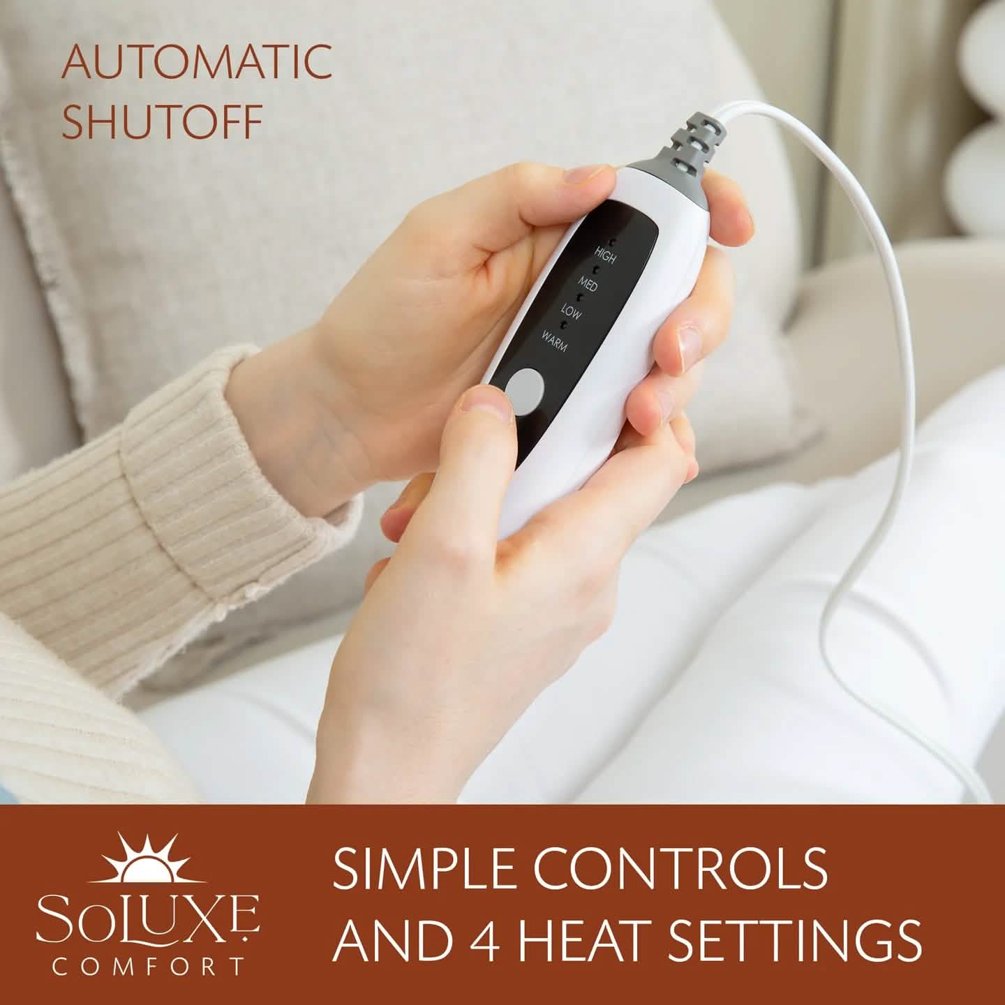 Soluxe Comfort Weighted Neck and Shoulder Heating Pad