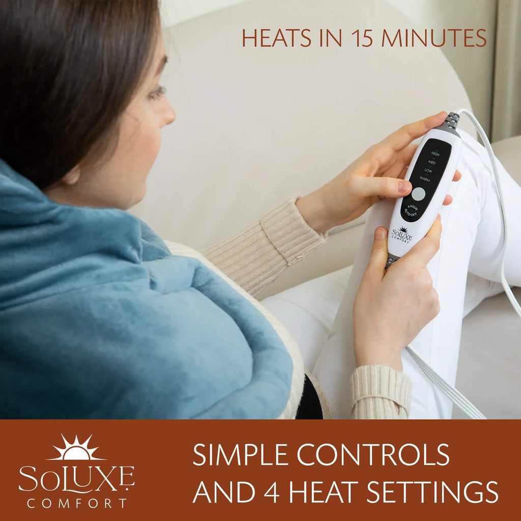Soluxe Electric Weighted Neck and Back Heating Pad