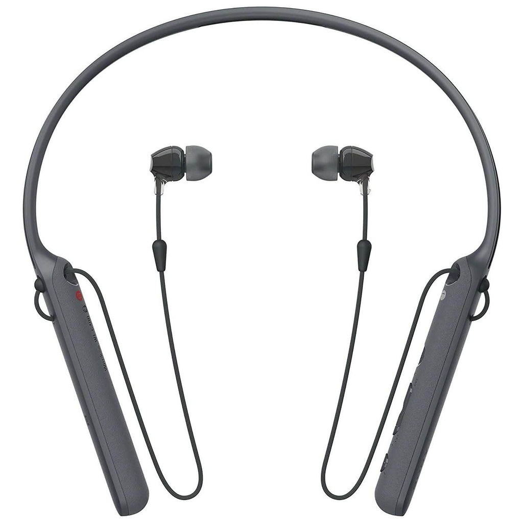 Sony - C400 Wireless Behind-Neck in Ear Headphone - Black (Refurbished)