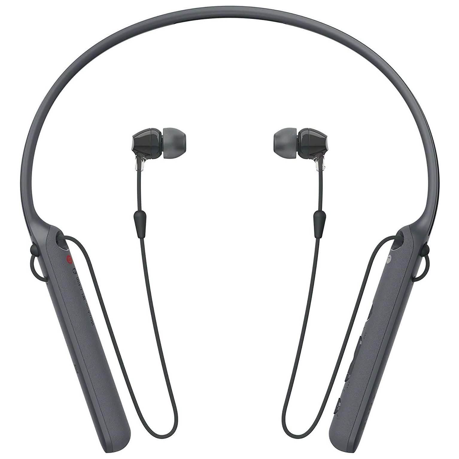 Sony - C400 Wireless Behind-Neck in Ear Headphone - Black (Refurbished)