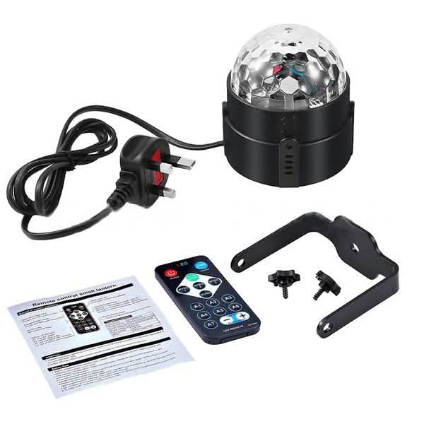Sound Activated Rotating Disco Ball Party Lights Strobe Light