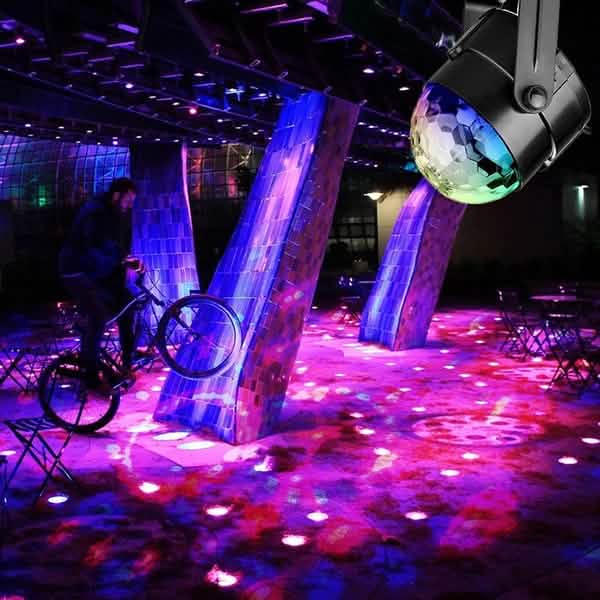Sound Activated Rotating Disco Ball Party Lights Strobe Light