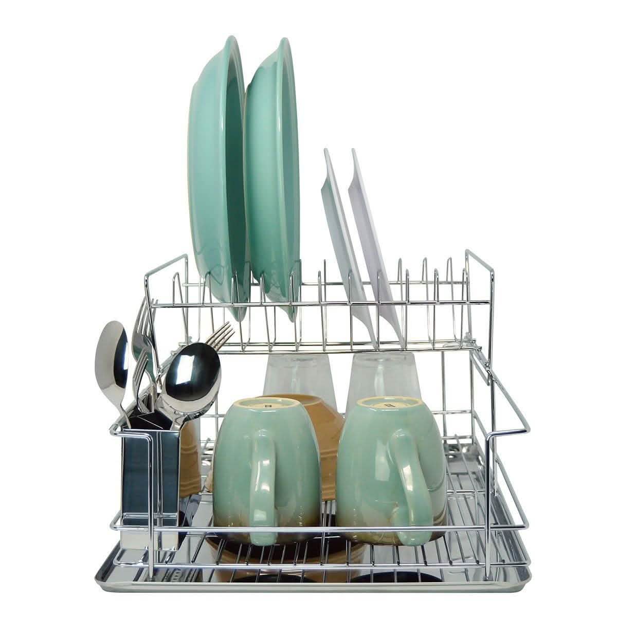 Space Saving Stainless Steel Chrome Dish Rack - Assorted Styles