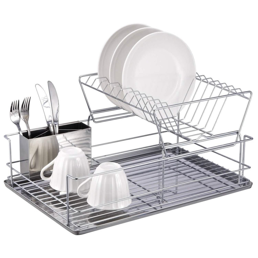 Space Saving Stainless Steel Chrome Dish Rack - Assorted Styles