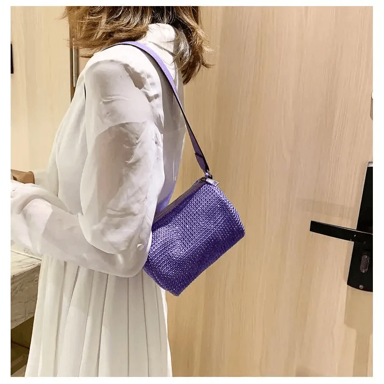 Sparkling Rhinestone Bag For Females Mini Portable Hand Bag Diamond Messenger Bag Fashionable Zipper Feminina Evening bag