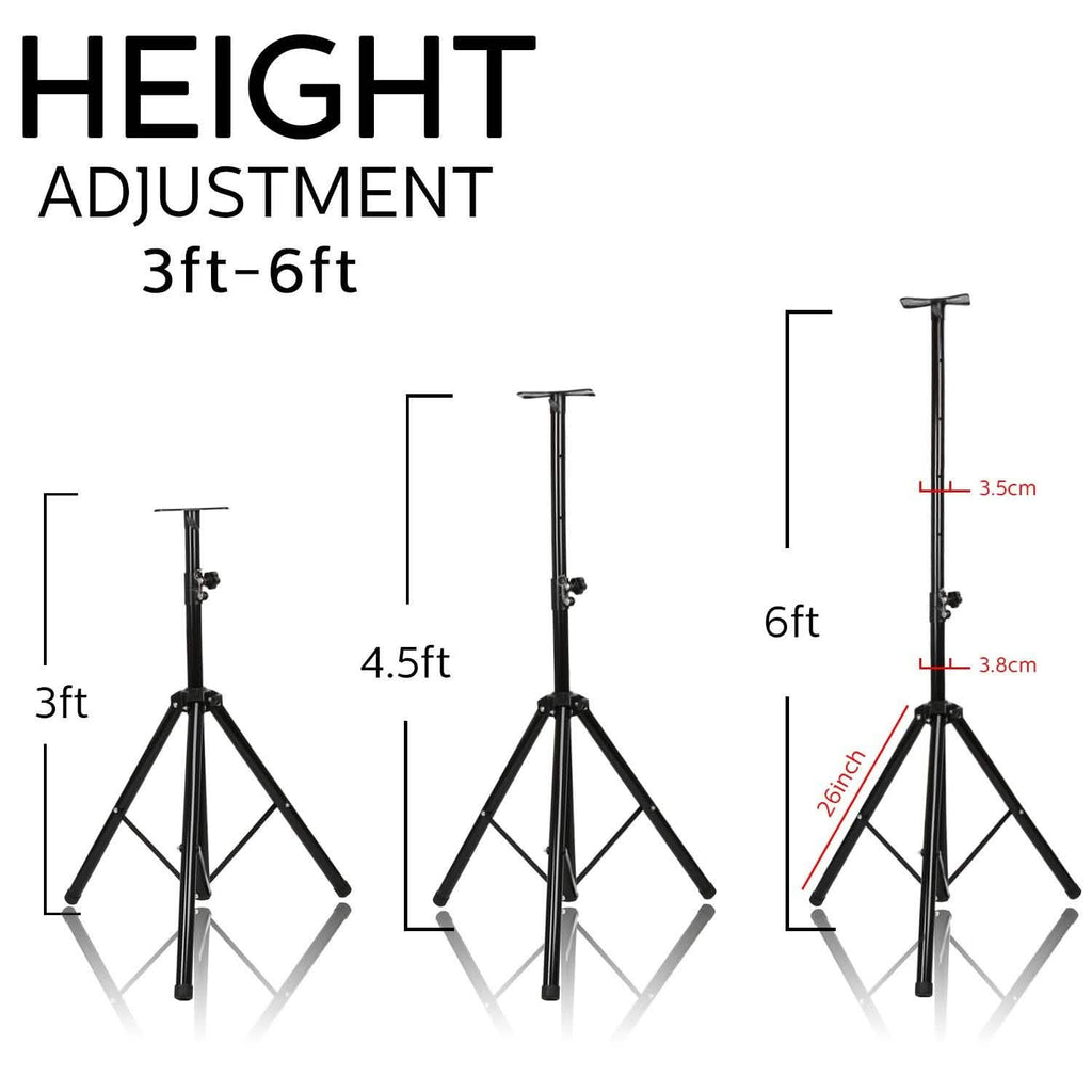 Speaker Tripod Stand Adjustable Height Heavy Duty Holder