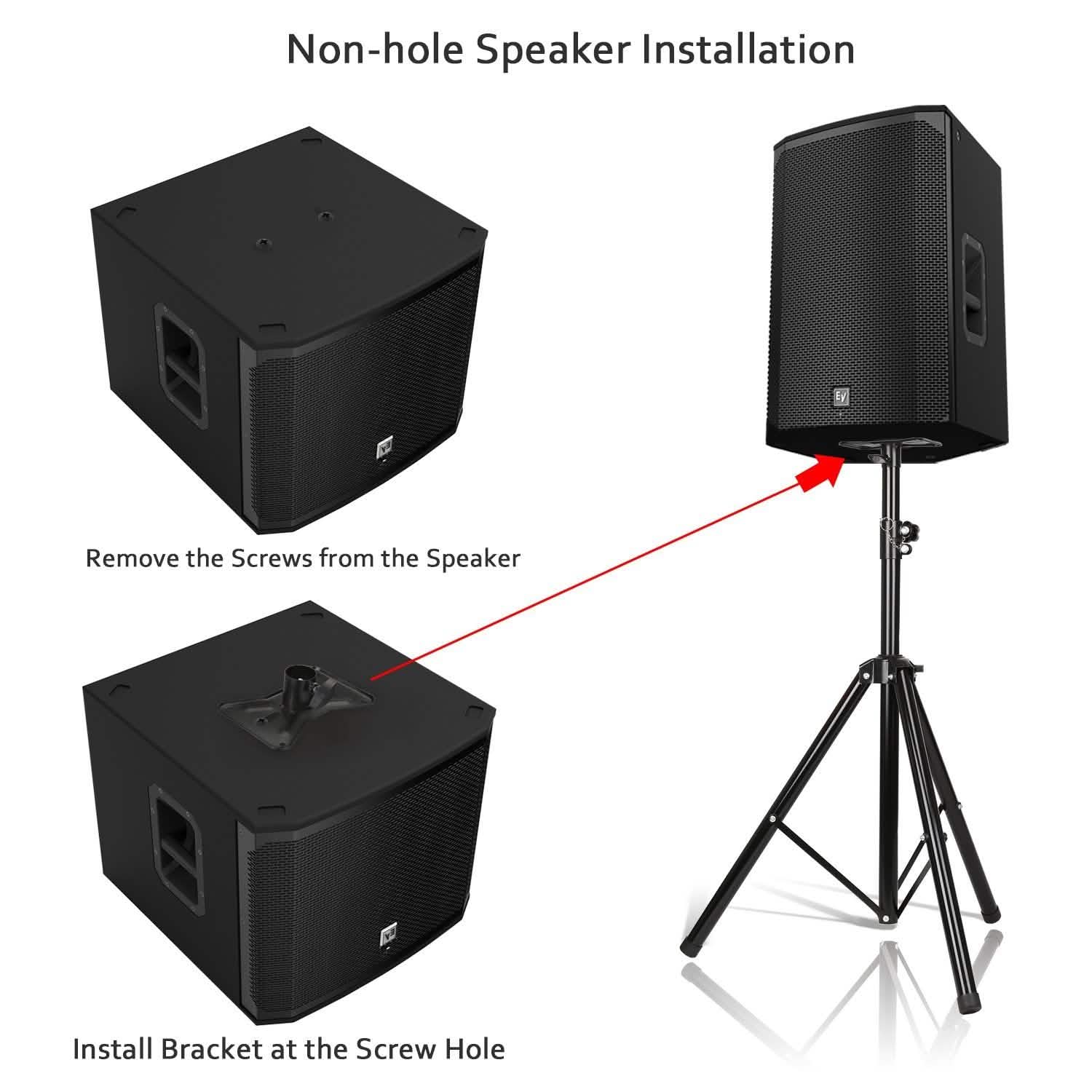 Speaker Tripod Stand Adjustable Height Heavy Duty Holder