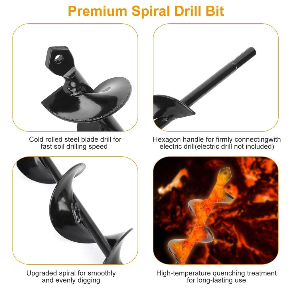 Spiral Drill Bit Gardening Auger