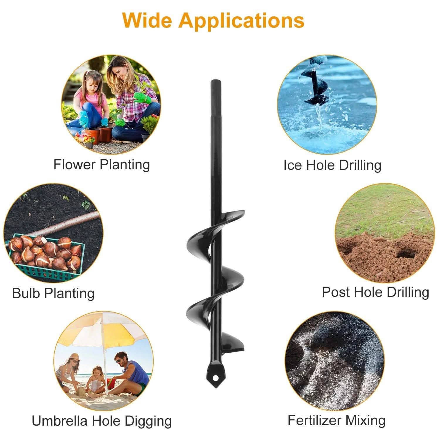 Spiral Drill Bit Gardening Auger