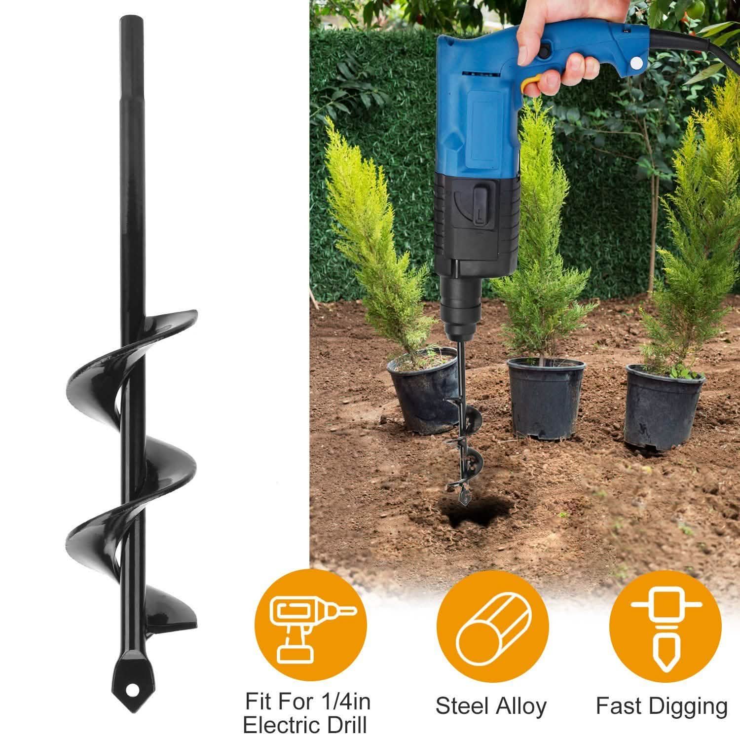 Spiral Drill Bit Gardening Auger