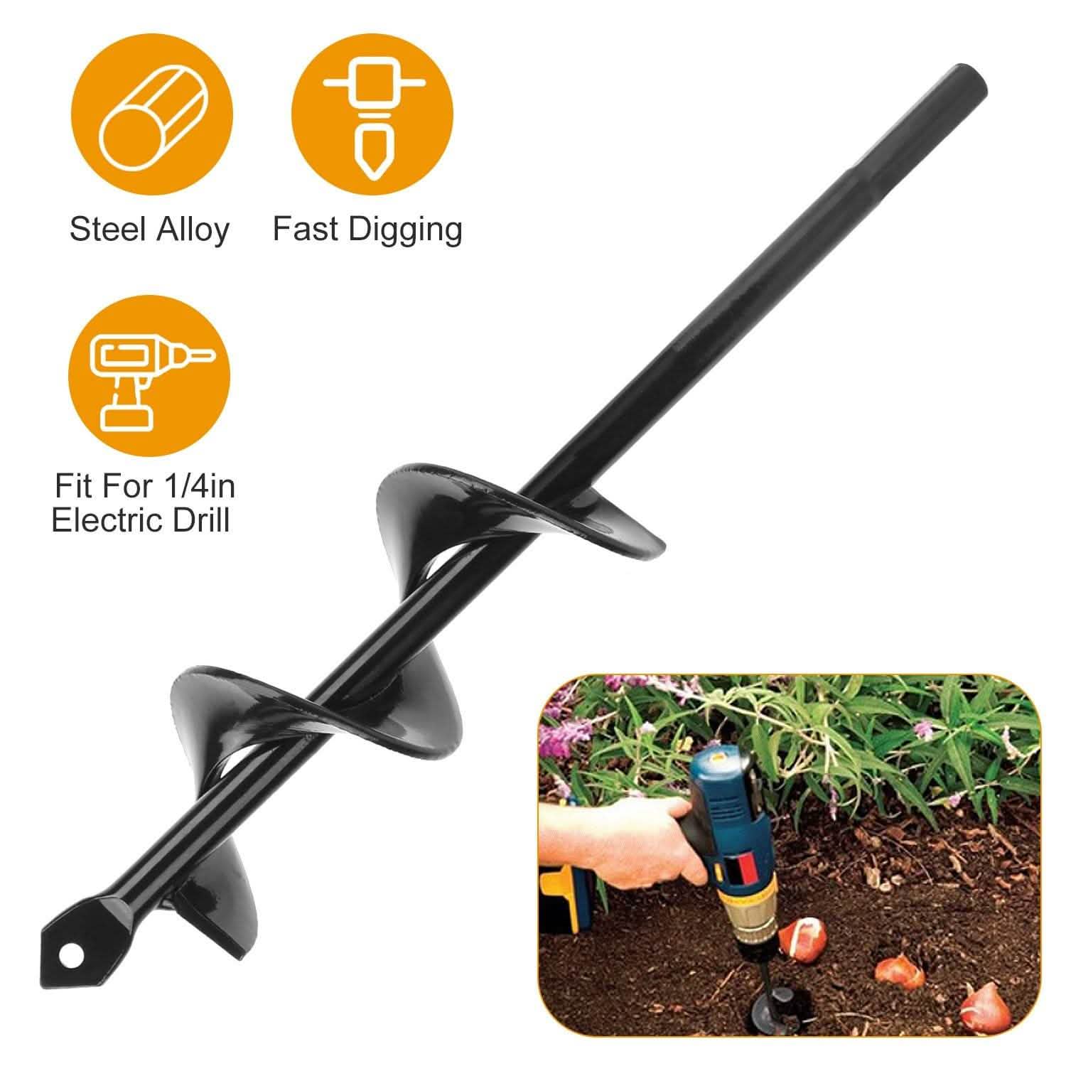 Spiral Drill Bit Gardening Auger