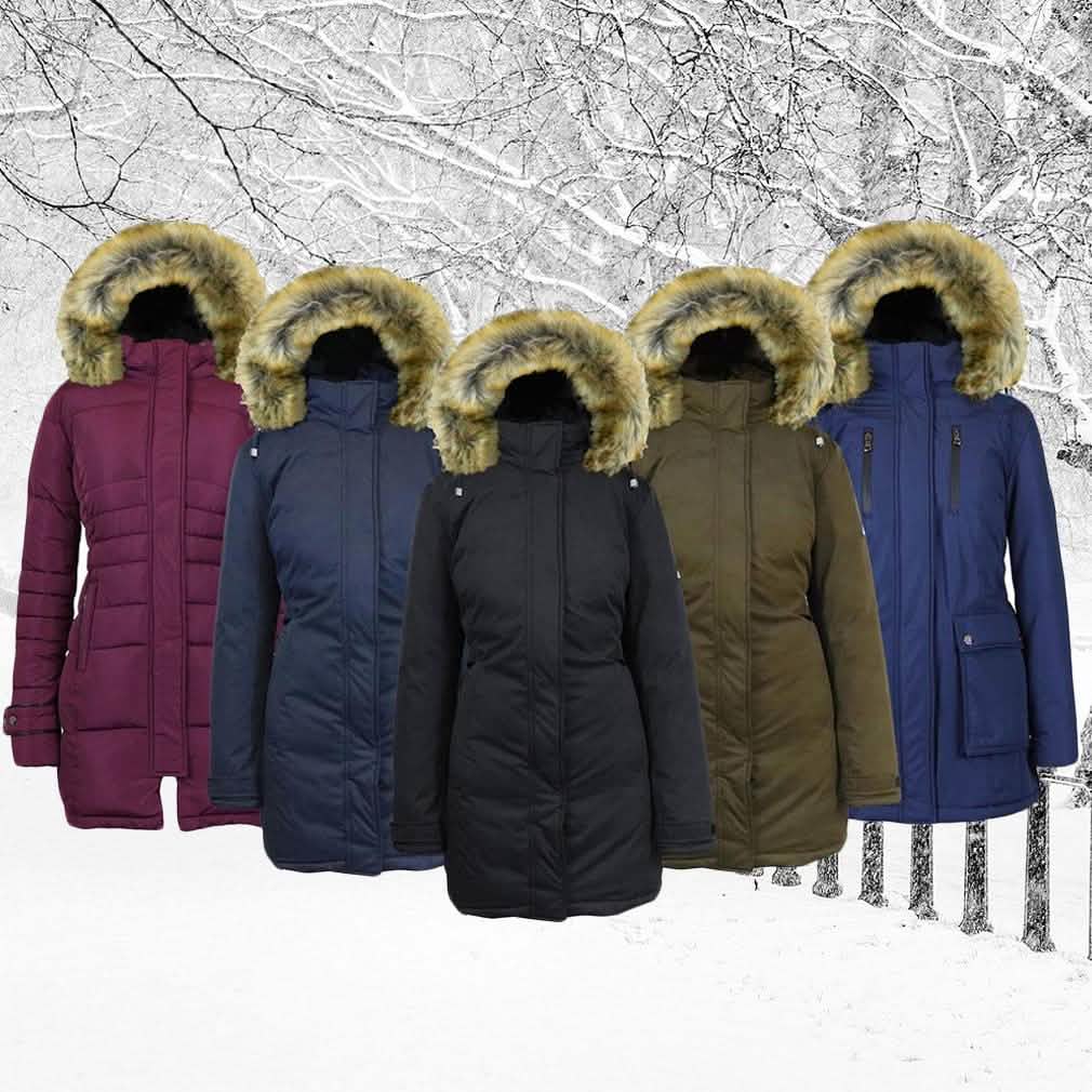 Spire By Galaxy Heavyweight Women's Parka with Hood