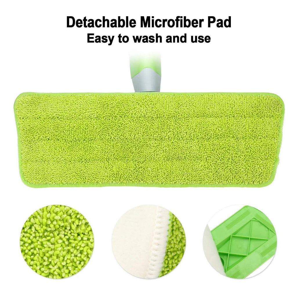 Spray Mop 360° Rotating Head Floor Cleaner 600Ml Bottle Fiber Sweeper Flat Mop