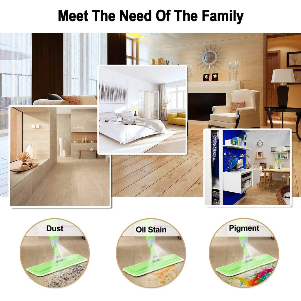 Spray Mop 360° Rotating Head Floor Cleaner 600Ml Bottle Fiber Sweeper Flat Mop