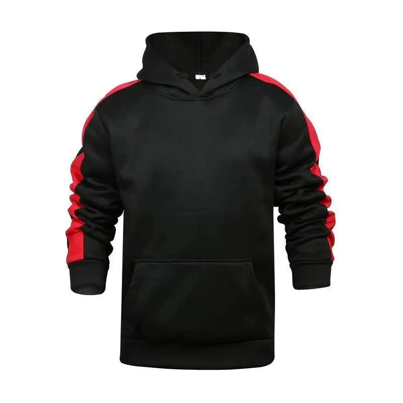 Spring Autumn Male Casual Hoodies Sweatshirts Men's Solid Color Hoodies Sweatshirt Tops Men's Hoodies Casual Classic Crew Neck Mens Hooded Sweatshirts