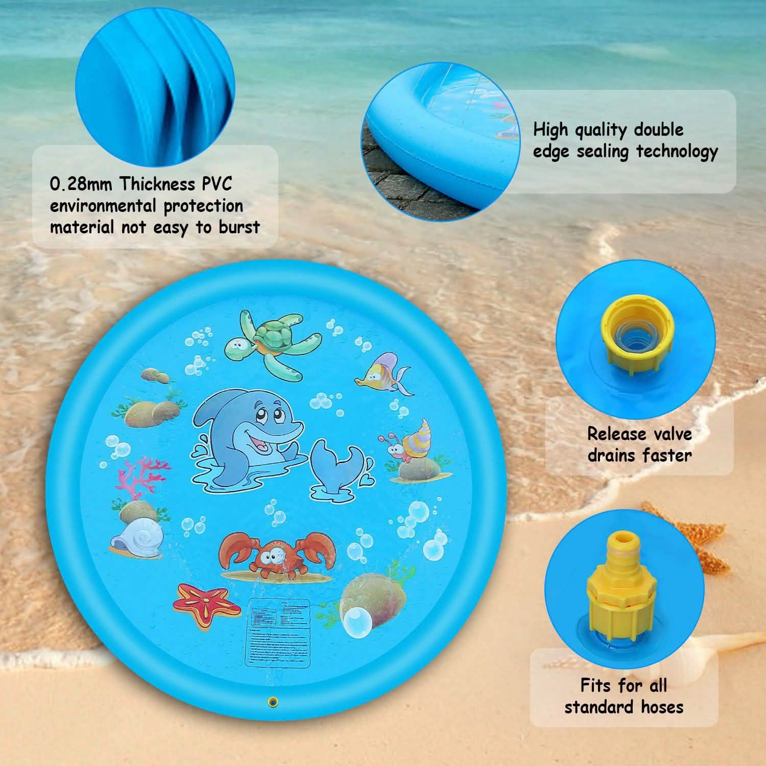 Sprinkler and Splash Pad for Kids